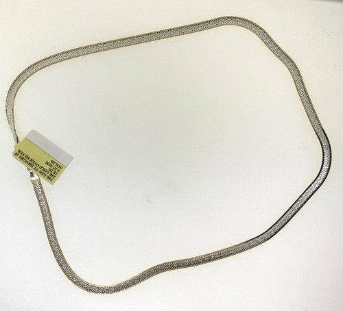 24 Karat Gold Over Sterling 18 Inch Necklace Made in Italy - Picture 2 of 2