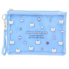 Marimocraft Sanrio Hanamaru Obake Pastel POPseries Flat Pouch, Blue