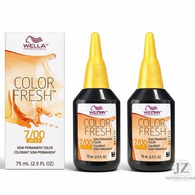 (2 PACK) Wella Color Fresh Semi Permanent Hair Color 2.5oz (7/00) MEDIUM BLONDE 