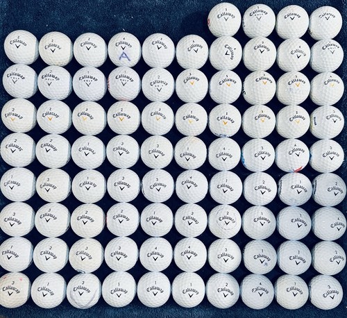 84 Callaway WARBIRD GOLF Balls Used Grade AAAAA 5A-WHITE - Free Shipping - Picture 2 of 3