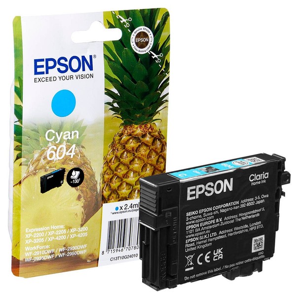 Epson 604/T10G24 (Ananas) Cyan Druckerpatrone-image