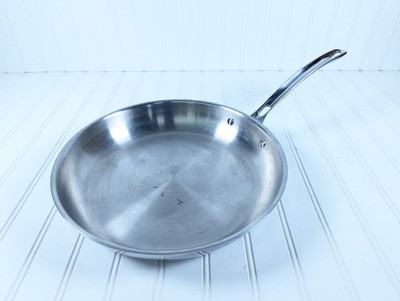 Viking 12  18/8 Stainless Steel Fry Pan 3- Ply Bonded w/ Aluminum Core Free Ship