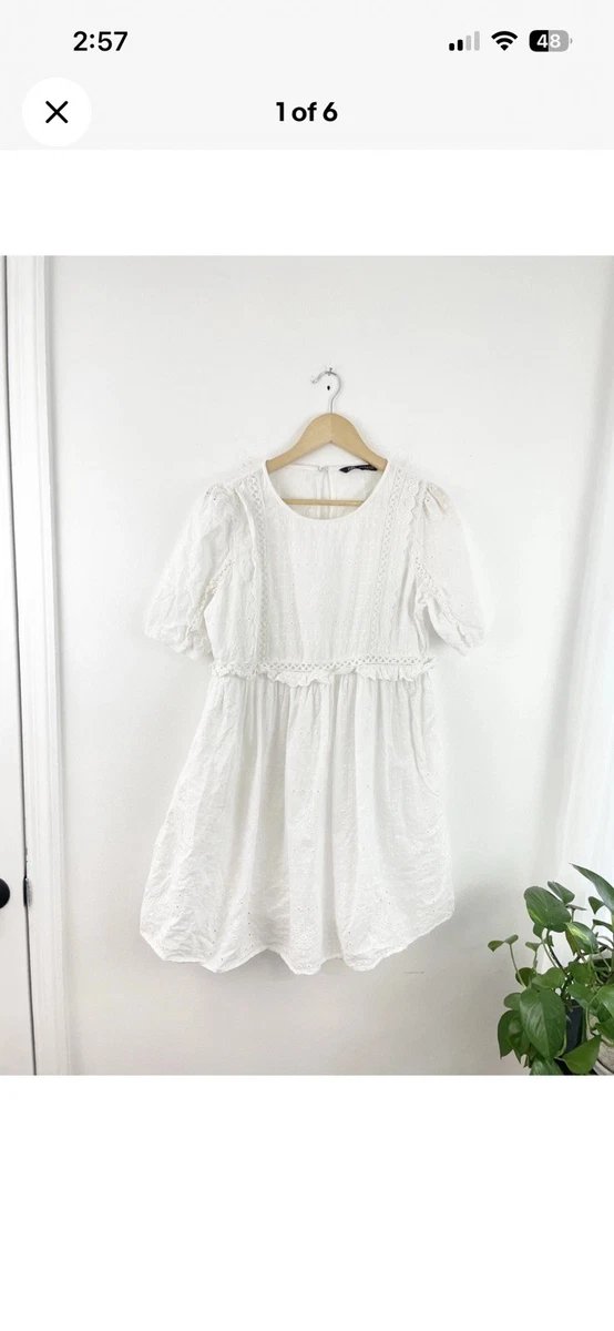 slim fit dress slacks Zara Short Sleeve Mini Dress main image 1