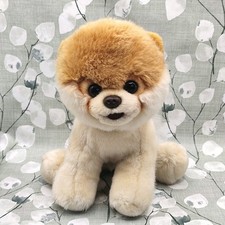 Gund 'Boo' Pommerscher Hund süß 8 Zoll beige Stofftier Beanie Plüsch (#4029715) sehr guter Zustand