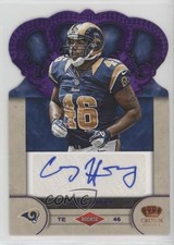 2012 Crown Royale Rookie Signatures Purple 7/25 Cory Harkey #18 Auto u0h