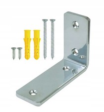 Modern Shelf Bracket 10cm, Under Counter Shelf Bracket, Loft Style, Silver