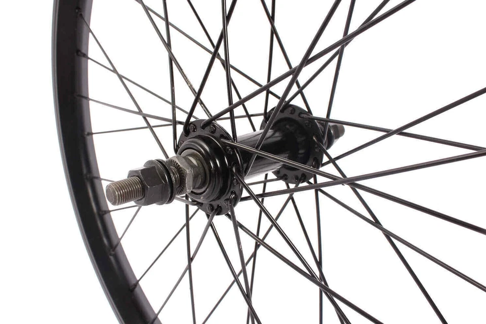 BMX Vorderrad 10mm Achse KHE 7500 Aluminium Felge 36Loch schwarz - Bild 2 von 4