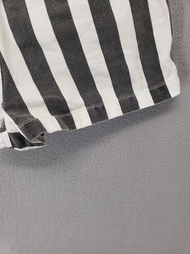 Obey World Wide Women Short 26 Black And White Vertical Striped High Rise Casual - Picture 16 of 21