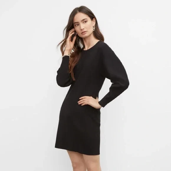 long sleeve floor length black lace dress Black Lace Long Sleeves V-neck Sheath With Front Slit Formal Dresses, –  clover sew