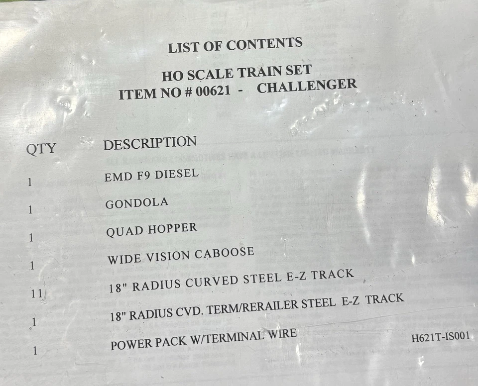 Juego de tren eléctrico Hobby E-Z Bachmann The Challenger escala HO 🚊 Foto 2 de 4