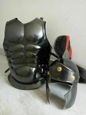 Halloween Roman Greek Muscle Armour Costume With Helmet LARP Cosplay Armour Set
