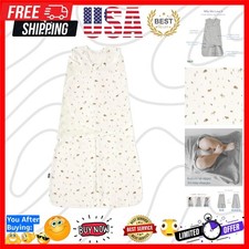 100 Cotton Sleepsack Swaddle, 3-Way Adjustable Wearable Blanket, TOG 1.5, Ca...