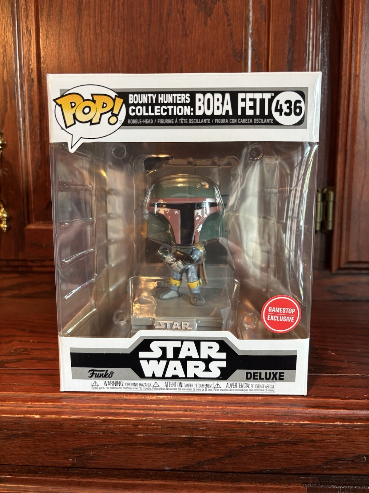 Funko Pop! Colección Star Wars Gamestop Bounty Hunters: Boba Fett #436 ¡Bovedado!