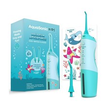 AquaSonic Kids' Water Flosser for Ages 6  Standard Nozzle, Orthod... Fast Ship
