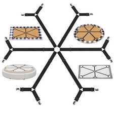 Adjustable Elastic Fitted Sheet Straps Tablecloth Clips Bed Suspender Fasteners