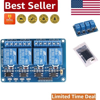 4-Channel 5V Relay Module for Arduino & Raspberry Pi - 10A Current Rated