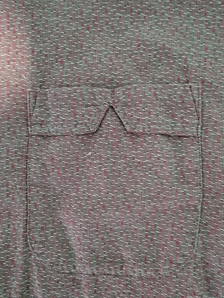 Camisa manga comprida vintage anos 60 Van Heusen Vantage gola redonda tamanho XL (17-17 1/2 - Imagem 4 de 4