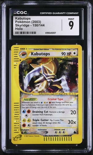 Kabutops graded CGC 9 for sale on eBay