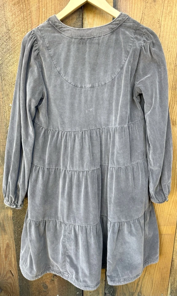 Mini Vestido Pilcro Anthropologie Pana En Niveles Laney Talla S Gris Bolsillos Boho Foto 3 de 4