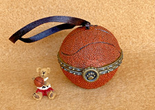 Boyds Bears 2008 Basketball Treasure Box and Ornament- Hoooop There It Is 