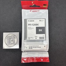 Réservoir cartouche d'encre Canon PFI-120 BK AUTHENTIQUE 130 ml expiré neuf j...