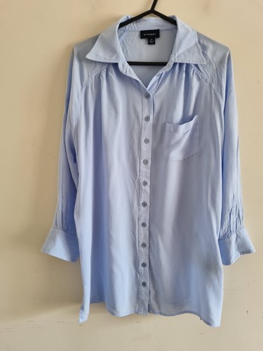 Witchery Womens Blue 3/4 Sleeve Blouse Top Size XS - Picture 1 of 5