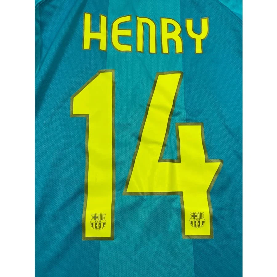 Maillot football vintage FC Barcelone extérieur #14 Henry saison 2007-2008 - Photo 4/4