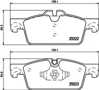 Hella Pagid Bremsbelagsatz Scheibenbremse 8DB 355 015-711 FüR 508 Peugeot Sw 1