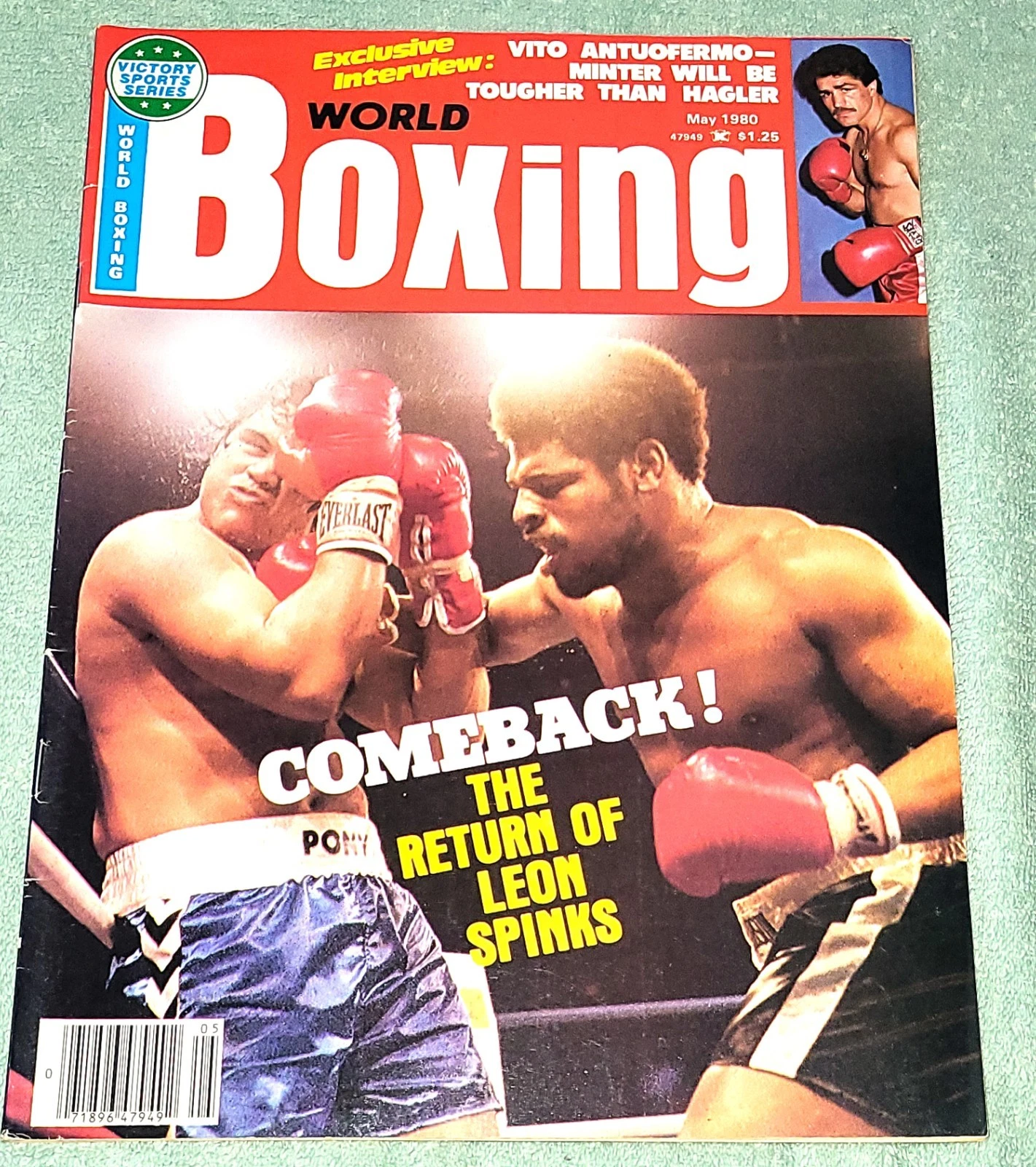 World Boxing Magazine May 1980 Leon Spinks' Comeback Cover Newsstand VERY FINE - 画像1/4