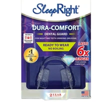 SleepRight Dura-Comfort Dental Guard for Nighttime Teeth Grinding, Bruxism *NEW