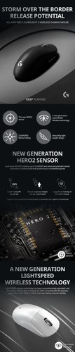 PRO X SUPERLIGHT 2 Wireless Mouse Gpw3 Generation BTW King 3 Game Esports LOL - Bild 10 von 15