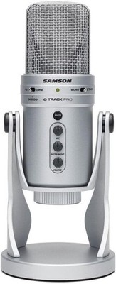 SAMSON G Track Pro USB Microphone with Built in Audio Interface Silver