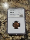 1909 VDB Lincoln Cent MS-65 NGC RD Red 1st Year Lincoln Penny Gem Mint
