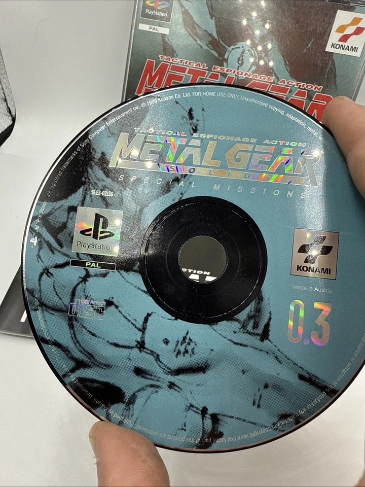 Metal Gear Solid Special Missions PS1 PAL FREE TRACKED PADDED POST RARE GEM - Image 2 of 4