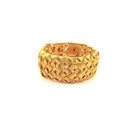 Vintage Chunky Gold Bracelet Cross Hatch Statement Costume Jewelry For Her Gift