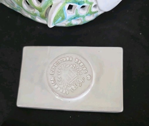 2 Lanterna Pesce Ceramica Media Tea Lights Luminary Portacandele Italia Renino - Foto 14 di 24