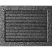 Kratki LüFtungsgitter 22X30 Schwarz Und Silber Jalousie
