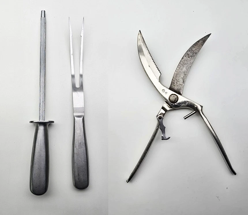 Wetzstahl Messerschärfer Abziehstahl Schleifstab Geflügelschere Fleischschere