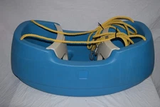 Vintage Step2 Step 2 Two Swing Sturdy Made USA For Blue set Double HTF GUC