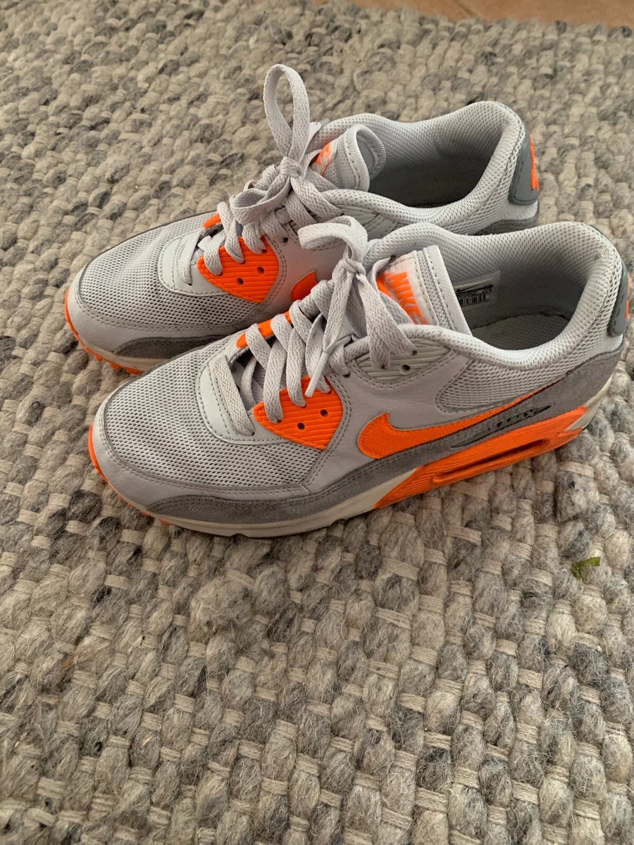 Orange and cheap gray sneakers