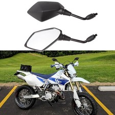Black Motorcycle Rearview Side Mirrors For Suzuki DRZ400sm DRZ400S DRZ400 DR350
