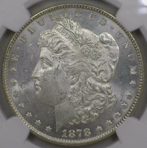 1878 7/8TF Weak Morgan Silver Dollar NGC Certified MS 62 VAM 41C Variety Feather