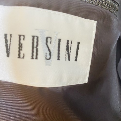 Versini Mens Blazer 44R Gray Light Blue Plaid Silk Wool Sport Coat Suit Jacket - Picture 16 of 21
