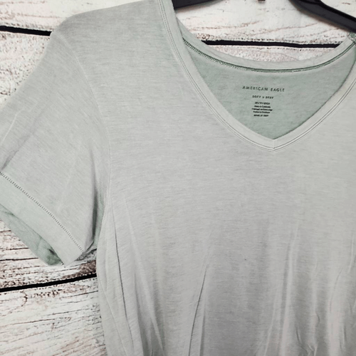 American Eagle T-Shirt weich & sexy XS mintgrün SS V-Ausschnitt - Bild 2 von 7