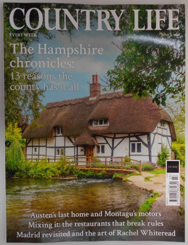 Country Life magazine 4th June 2025 The Hampshire Chronicles +Austen's last home