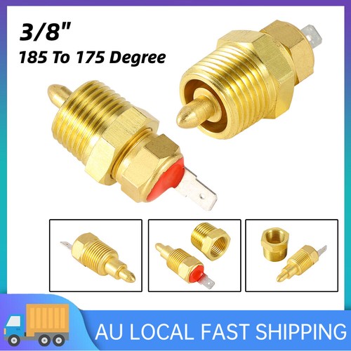 Car 185-175 Degree Engine Cooling Fan Thermostat Temp Switch Sensor Relay 3/8" - Picture 2 of 11