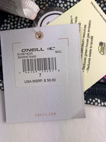 O’Neill Girl’s Sandrine Tankini Swimsuit Set Size 7 - Picture 3 of 3