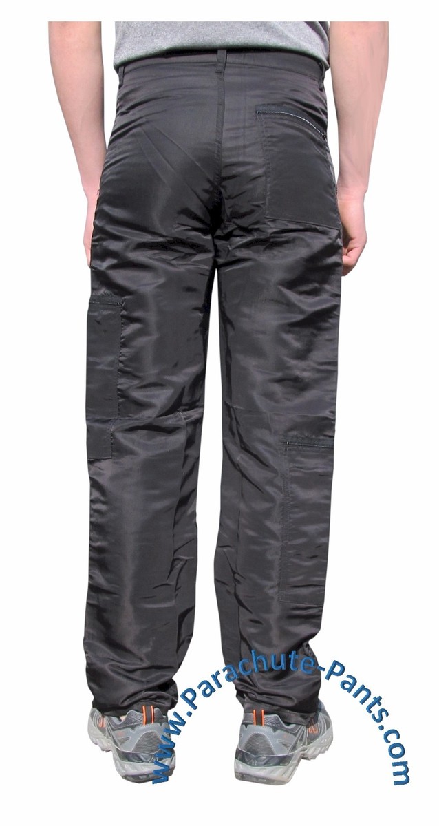 Panno D'Or Shiny Nylon Parachute Pants 80s Nylon Wet Look