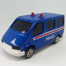 Majorette Sonic Flashers Police Van Blue Made In France