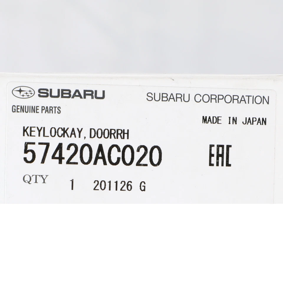 OEM NEW 1995-1999 Subaru Legacy Door Lock Cylinder Passenger Side 57420AC020 — 第 4/4 张图片